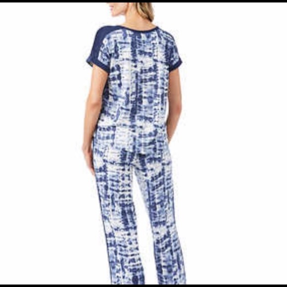 Lucky Brand Ladies' Blue (Winter Tie Dye) 4-Piece Pajama Set NWT - Picture 11 of 14